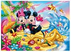 Disney Puzzle Df Plus 250 Mickey Mouse - On The Beach