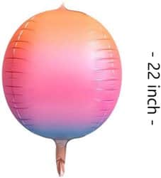 בלון אורבז 22"- אומברה צהוב ורוד 3D