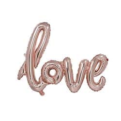 סט בלונים - LOVE רוז גולד