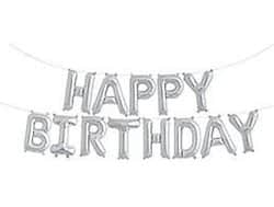 סט בלונים - HBD כסף