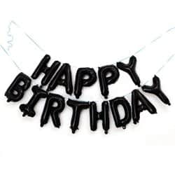 סט בלונים - HBD שחור