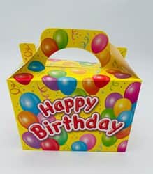מארז מתנה - HBD צהוב+בלונים 8 יח_.