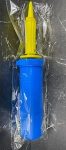 משאבת בלונים ידנית כחולה