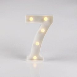 מנורת לד ספרה 7