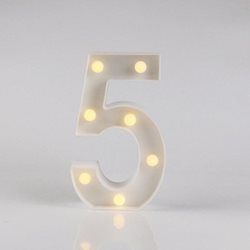 מנורת לד ספרה 5
