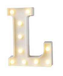 מנורת לד אות L