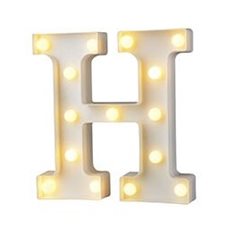 מנורת לד אות H