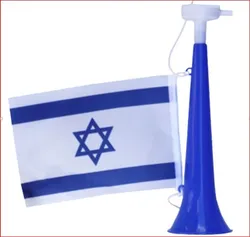 זמבורה זמבורה עם דגל ישראל 12 יח במארז