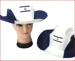 כובע קאובוי ישראל/ 6 יח במארז