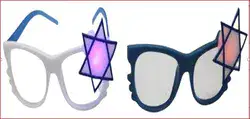 משקפי אורות מגן דוד/12 יח במארז