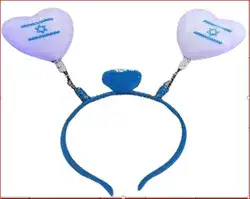 קשת לבבות+דגל ישראל אורות/12 יח במארז