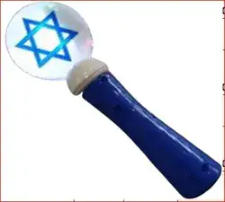 שרביט כרוסלה אורות דגל ישראל/ 12 יח במארז